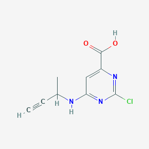 6-[(But-3-yn-2-yl)amino]-2-chloropyrimidine-4-carboxylic acid