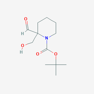 tert-Butyl 2-formyl-2-(hydroxymethyl)piperidine-1-carboxylate