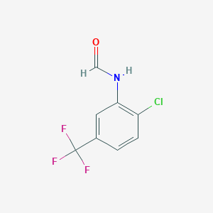 molecular formula C8H5ClF3NO B1330299 N-(2-氯-5-(三氟甲基)苯基)甲酰胺 CAS No. 657-63-6