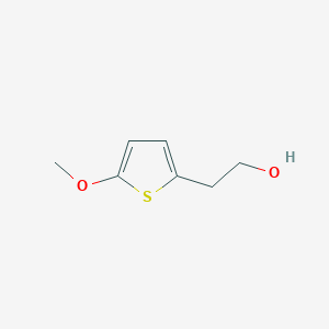 molecular formula C7H10O2S B13302994 2-(5-Methoxythiophen-2-YL)ethanol CAS No. 57070-79-8