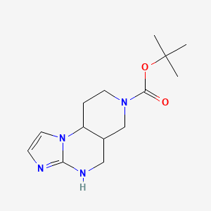 tert-Butyl 2,5,7,11-tetraazatricyclo[7.4.0.0,2,6]trideca-3,5-diene-11-carboxylate