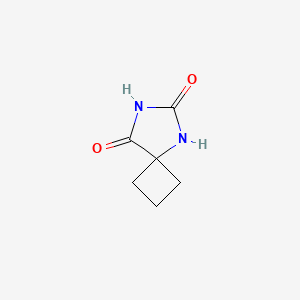 molecular formula C6H8N2O2 B1330302 5,7-二氮杂螺[3.4]辛烷-6,8-二酮 CAS No. 89691-88-3