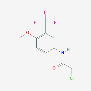 2-chloro-N-[4-methoxy-3-(trifluoromethyl)phenyl]acetamide