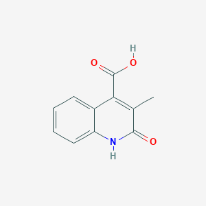 molecular formula C11H9NO3 B1330306 2-Hydroxy-3-methylquinoline-4-carboxylic acid CAS No. 6625-08-7