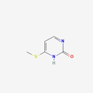 molecular formula C5H6N2OS B1330307 6-(Methylsulfanyl)pyrimidin-2(1h)-one CAS No. 35551-31-6