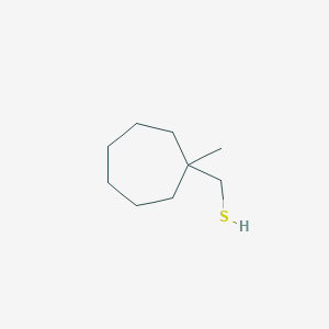 molecular formula C9H18S B13303075 (1-Methylcycloheptyl)methanethiol 