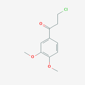 molecular formula C11H13ClO3 B1330309 3-氯-1-(3,4-二甲氧基苯基)丙酮 CAS No. 4693-38-3