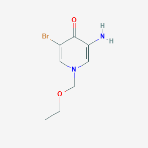 3-Amino-5-bromo-1-(ethoxymethyl)-1,4-dihydropyridin-4-one