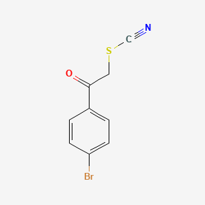 B1330313 2-(4-Bromophenyl)-2-oxoethyl thiocyanate CAS No. 65679-14-3