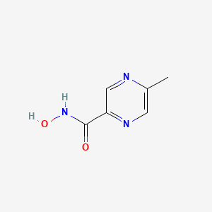 molecular formula C6H7N3O2 B13303214 N-Hydroxy-5-methylpyrazine-2-carboxamide 