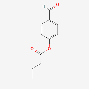 molecular formula C11H12O3 B1330327 Butanoic acid, 4-formylphenyl ester CAS No. 50262-49-2