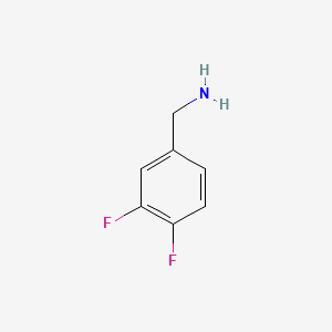 molecular formula C7H7F2N B1330328 3,4-Difluorobenzylamine CAS No. 72235-53-1