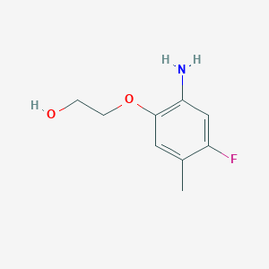 2-(2-Amino-4-fluoro-5-methylphenoxy)ethan-1-ol