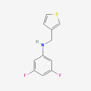 3,5-difluoro-N-(thiophen-3-ylmethyl)aniline