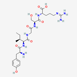 molecular formula C26H42N8O8 B1330331 酪-异亮-甘-丝-精 CAS No. 110590-64-2