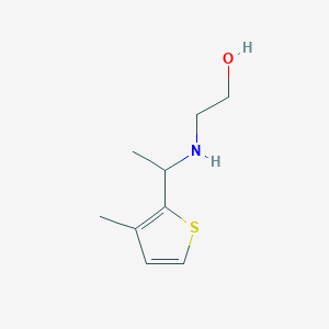 2-{[1-(3-Methylthiophen-2-yl)ethyl]amino}ethan-1-ol