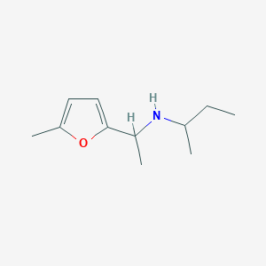 molecular formula C11H19NO B13303402 (Butan-2-yl)[1-(5-methylfuran-2-yl)ethyl]amine 