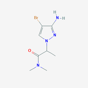 2-(3-Amino-4-bromo-1H-pyrazol-1-YL)-N,N-dimethylpropanamide