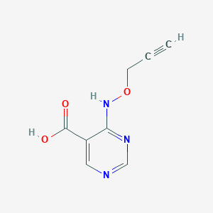 4-[(Prop-2-yn-1-yloxy)amino]pyrimidine-5-carboxylic acid