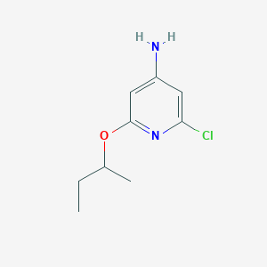 2-(Butan-2-yloxy)-6-chloropyridin-4-amine