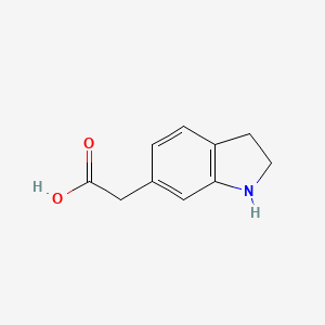 2-(2,3-dihydro-1H-indol-6-yl)acetic acid