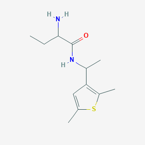 2-amino-N-[1-(2,5-dimethylthiophen-3-yl)ethyl]butanamide