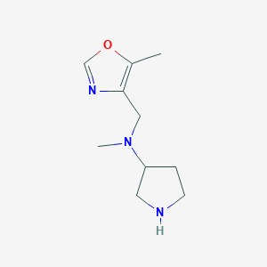 N-methyl-N-[(5-methyl-1,3-oxazol-4-yl)methyl]pyrrolidin-3-amine