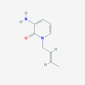 molecular formula C9H12N2O B13303646 3-Amino-1-(but-2-en-1-yl)-1,2-dihydropyridin-2-one 