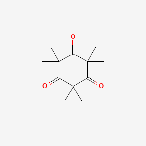 molecular formula C12H18O3 B1330366 2,2,4,4,6,6-六甲基环己烷-1,3,5-三酮 CAS No. 778-18-7