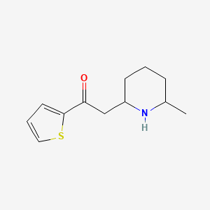 2-(6-Methylpiperidin-2-yl)-1-(thiophen-2-yl)ethan-1-one