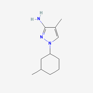 4-methyl-1-(3-methylcyclohexyl)-1H-pyrazol-3-amine