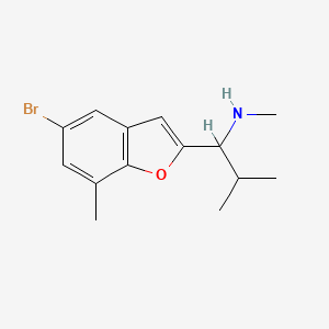 [1-(5-Bromo-7-methyl-1-benzofuran-2-yl)-2-methylpropyl](methyl)amine