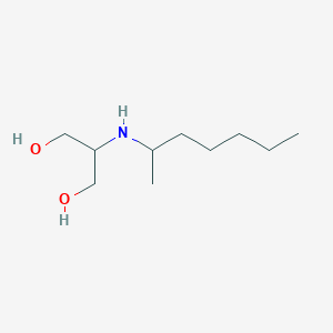 molecular formula C10H23NO2 B13303706 2-[(Heptan-2-yl)amino]propane-1,3-diol 