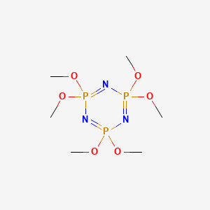 molecular formula C6H18N3O6P3 B1330372 六甲氧基磷腈 CAS No. 957-13-1