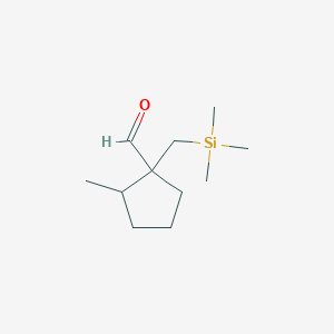 2-Methyl-1-[(trimethylsilyl)methyl]cyclopentane-1-carbaldehyde