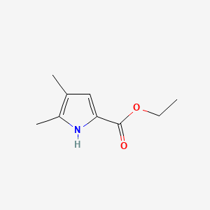 molecular formula C9H13NO2 B1330376 4,5-二甲基-1H-吡咯-2-羧酸乙酯 CAS No. 2199-45-3