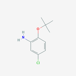 molecular formula C10H14ClNO B13303776 2-(Tert-butoxy)-5-chloroaniline 