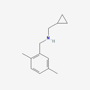 molecular formula C13H19N B13303795 (Cyclopropylmethyl)[(2,5-dimethylphenyl)methyl]amine 