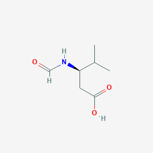 (3R)-3-Formamido-4-methylpentanoic acid