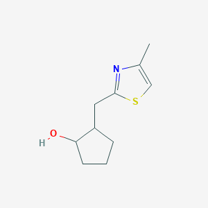 2-[(4-Methyl-1,3-thiazol-2-yl)methyl]cyclopentan-1-ol