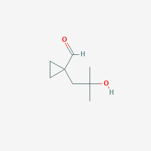 1-(2-Hydroxy-2-methylpropyl)cyclopropane-1-carbaldehyde