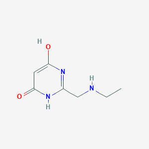 2-[(Ethylamino)methyl]-6-hydroxy-3,4-dihydropyrimidin-4-one