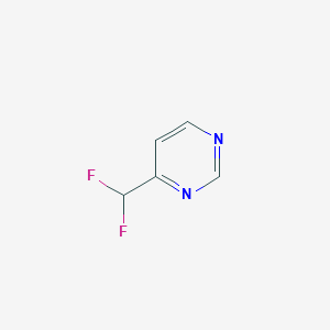 molecular formula C5H4F2N2 B13304090 4-(Difluoromethyl)pyrimidine 