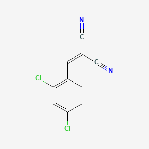 molecular formula C10H4Cl2N2 B1330415 2,4-二氯苄亚叉丙二腈 CAS No. 2972-76-1