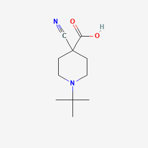 1-tert-Butyl-4-cyanopiperidine-4-carboxylic acid