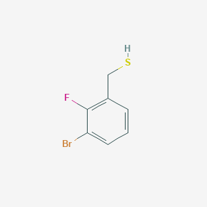 molecular formula C7H6BrFS B13304244 (3-Bromo-2-fluorophenyl)methanethiol 