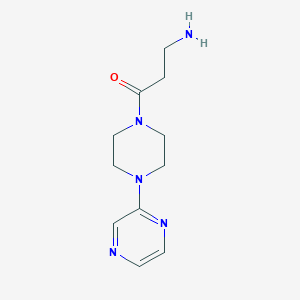 3-Amino-1-[4-(pyrazin-2-yl)piperazin-1-yl]propan-1-one