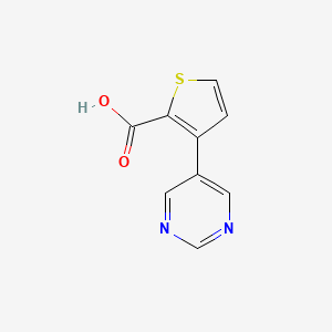 3-(Pyrimidin-5-yl)thiophene-2-carboxylic acid