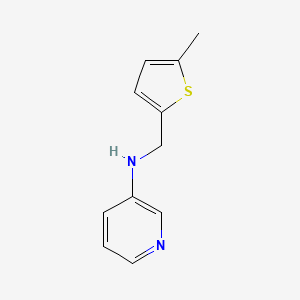 molecular formula C11H12N2S B13304304 N-[(5-methylthiophen-2-yl)methyl]pyridin-3-amine 