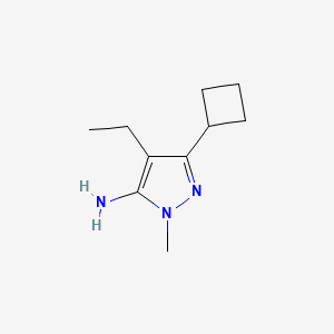 3-Cyclobutyl-4-ethyl-1-methyl-1H-pyrazol-5-amine